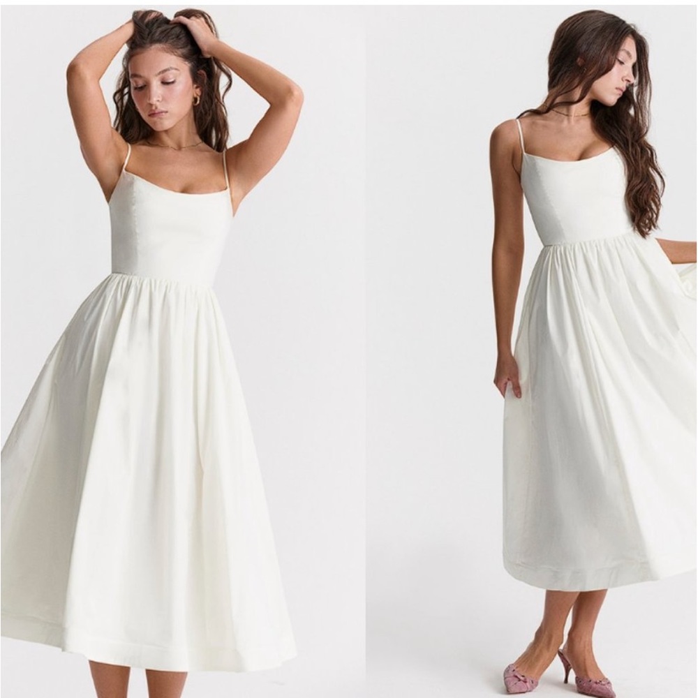 HOUSE OF CB 'Lolita' Ivory White Corset Sundress